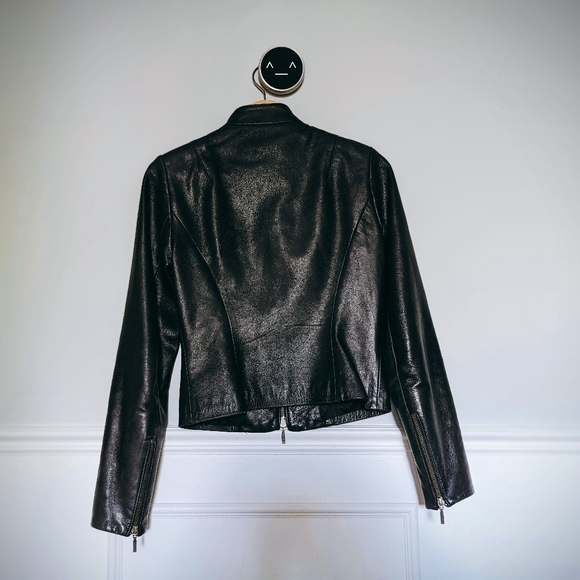 Danier Lambskin Cropped Leather Jacket - Picture 2 of 3